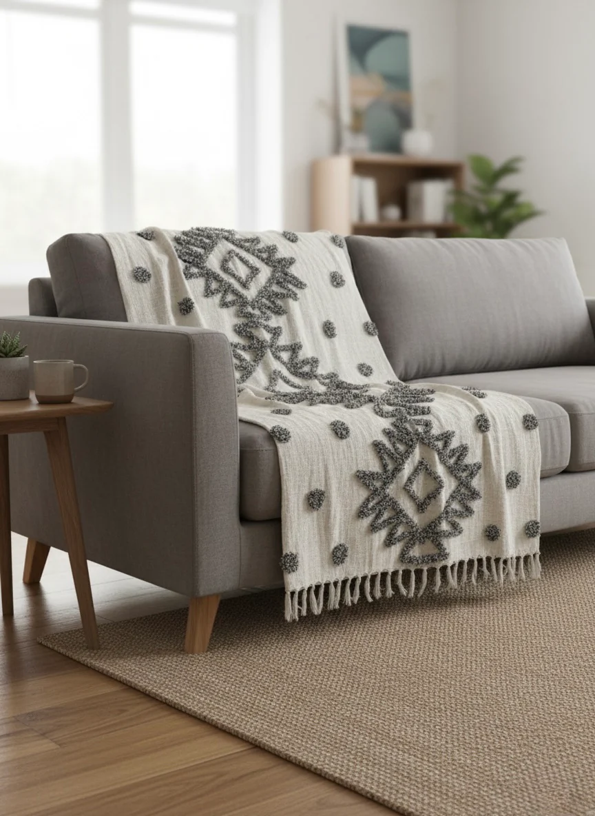 Tufted Sofa Throws
