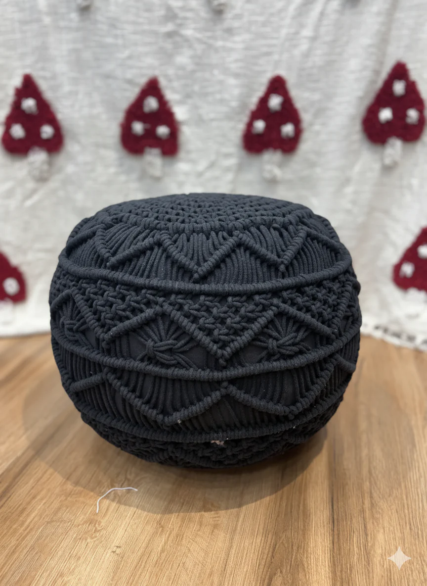 Macrame Poufs